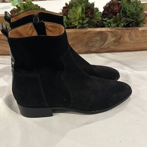 Buttero Italy Italian leather Men's‎ Black Suede Ankle Boots size 40 EUC